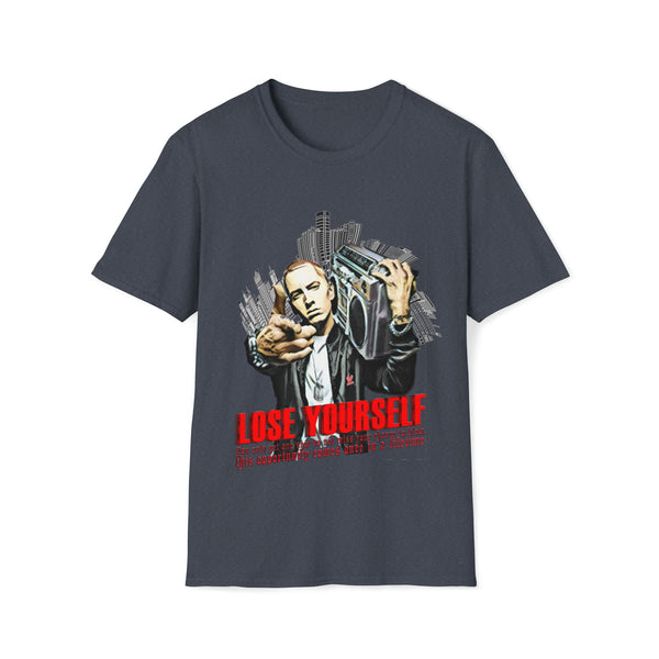 Eminem - Lose Yourself - Unisex Softstyle T Shirt, Fan Art T Shirt, Graphic Printed, Streetwear, Music, Pop Culture, Stylish, Classic.