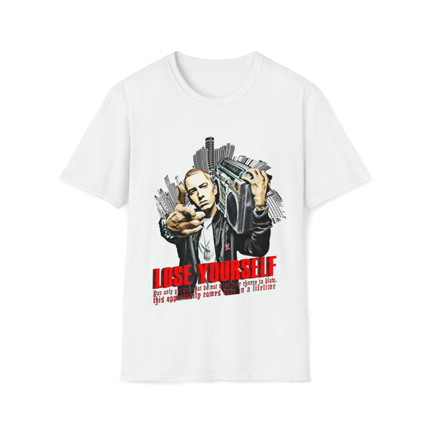 Eminem - Lose Yourself - Unisex Softstyle T Shirt, Fan Art T Shirt, Graphic Printed, Streetwear, Music, Pop Culture, Stylish, Classic.