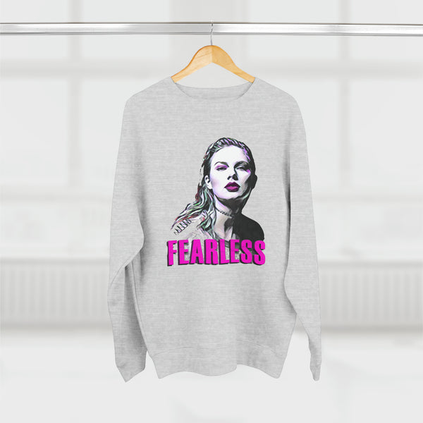Taylor Swift - Fearless - Unisex Premium Crewneck Sweatshirt, Fan Art T Shirt, Graphic Printed, Streetwear, Music, Pop Culture, Stylish, Classic.