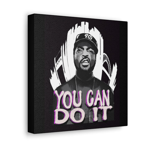 IceCube - U Can Do It - Canvas Gallery Wrap, Pop Culture, Wall Art, Fan Art, Music, Rap, Hip Hop, Empowering, NWA, Chic Modern Wall Decor, Contemporary Icon. Legend.