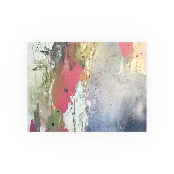 Drops Of Jupiter - Abstract - Archival Matte (230gsm), Abstract Wall Art, Chic Modern Wall Decor, Sleek & Stylish Abstract Print, Contemporary Art Print, Pink, Grey, Gold, Silver, White.