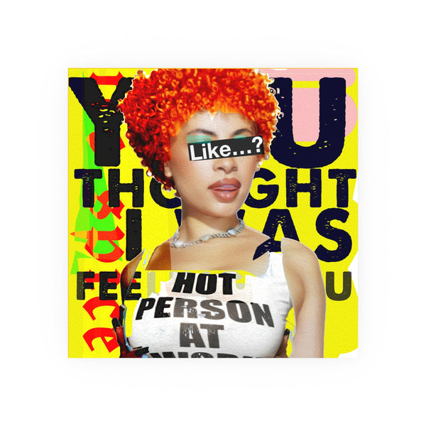 Ice Spice - Like...? - Archival Matte Poster (230gsm), Pop Culture, Wall Art, Fan Art, Music, Hip Hop, Rap, Contemporary Icon, Inspirational, Stylish Wall decor.