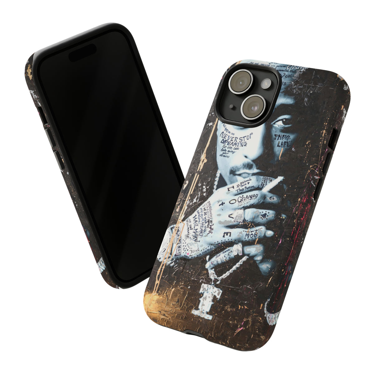 Tupac Phone Case, Custom Designed, Fan Art, Pop Culture, Hip Hop, Rap, Music, Stylish Phone Cover