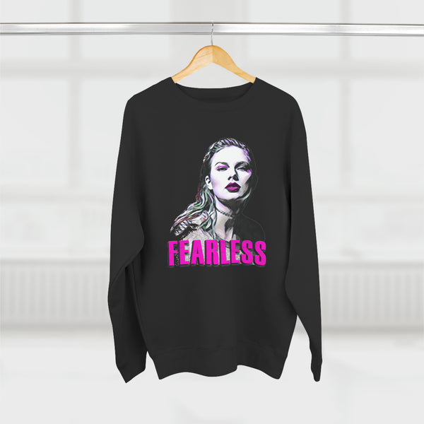 Taylor Swift - Fearless - Unisex Premium Crewneck Sweatshirt, Fan Art T Shirt, Graphic Printed, Streetwear, Music, Pop Culture, Stylish, Classic.