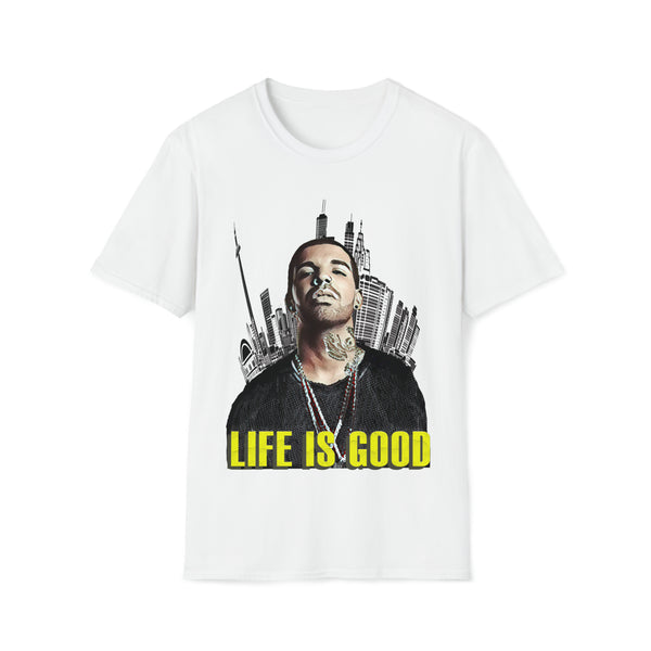 Drake - Life Is Good - Unisex Softstyle T Shirt, Fan Art T Shirt, Graphic Printed, Streetwear, Music, Pop Culture, Stylish, Classic.