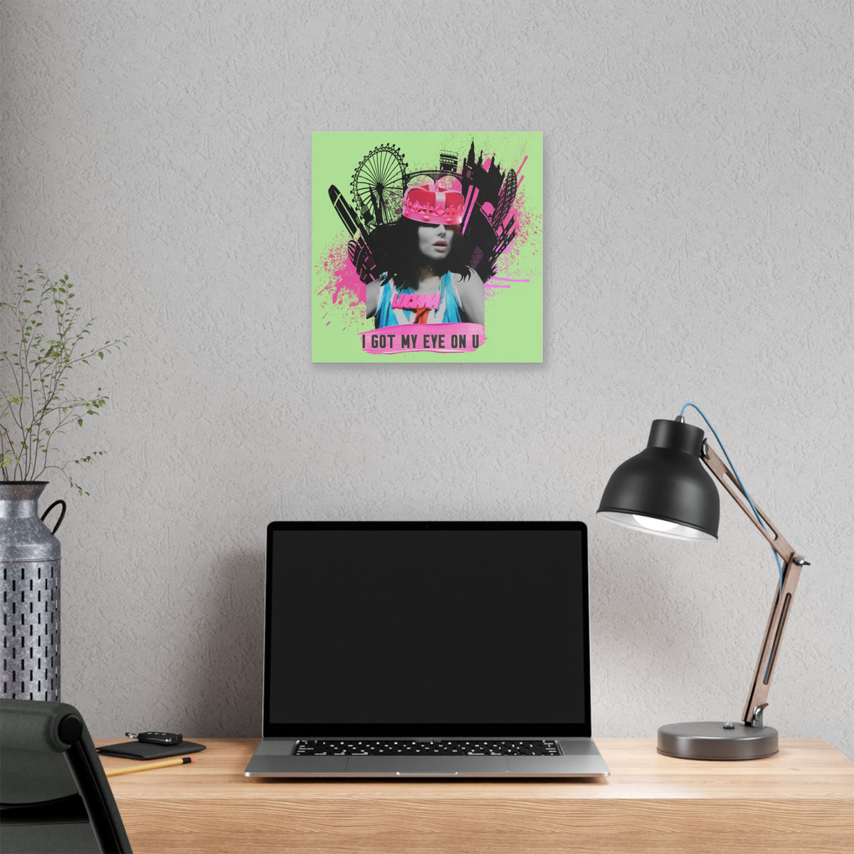 Luciana - I Got My Eye On U - Canvas Gallery Wrap, Pop Culture, Wall Art, Fan Art, Music, Electronic, EDM,  Chic Modern Wall Decor, Contemporary Icon.