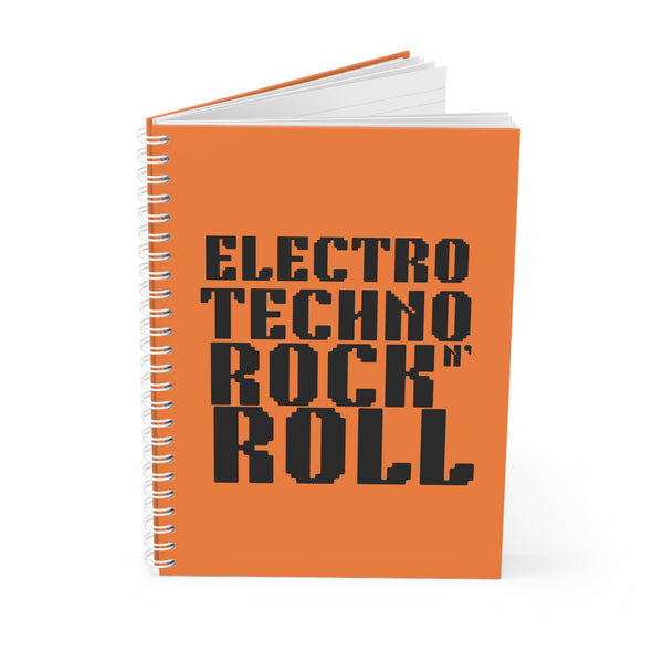 Electro Techno Rock n' Roll Spiral Notebook | Music Lover's Stationery