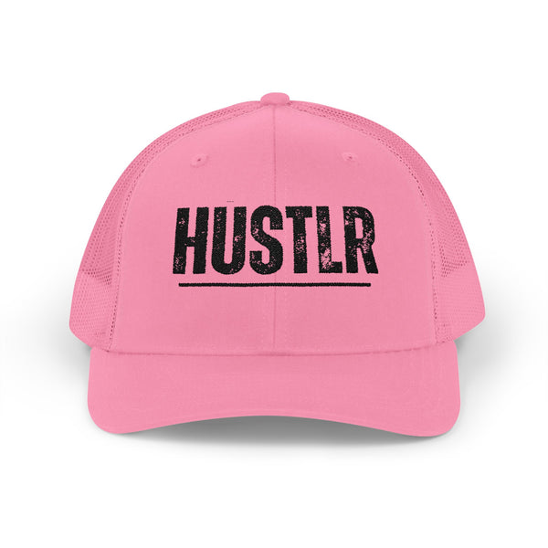 HUSTLR Snapback Trucker Cap - Bold Red Hat for Entrepreneurs