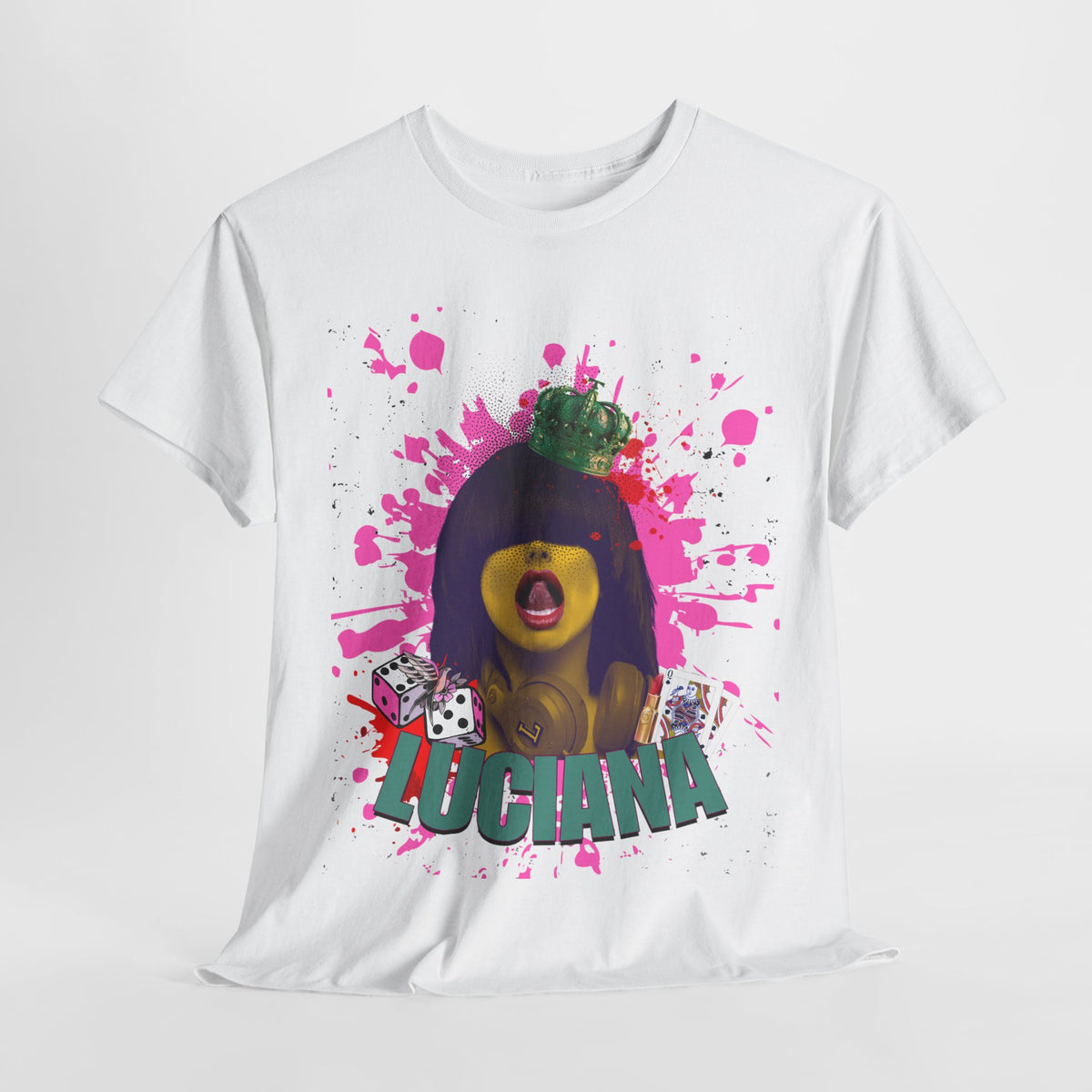 Luciana Graphic Unisex Heavy Cotton Tee - Fun and Playful Design