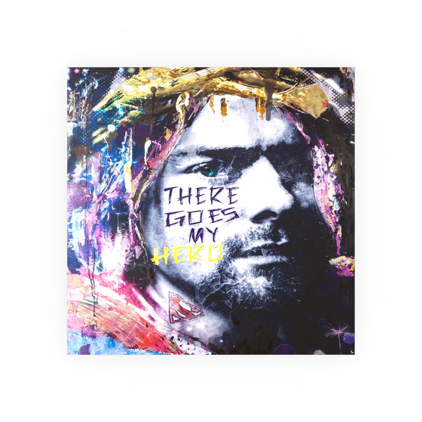 Kurt Cobain - There Goes My Hero - Archival Matte Poster 230gsm, Pop Culture, Wall Art, Fan Art, Music, Grunge, Retro, Contemporary Icon, Inspirational Legend.