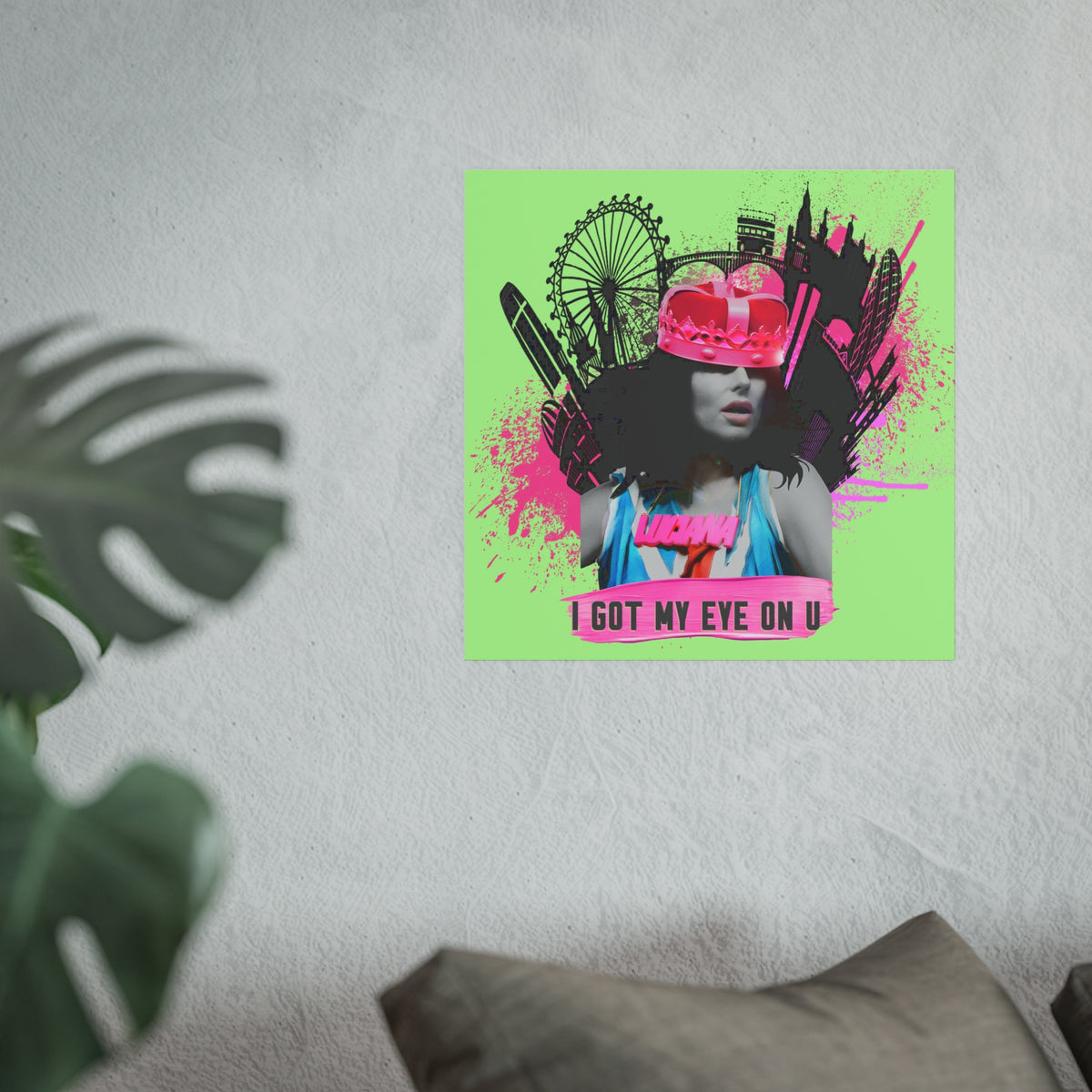 Luciana - I Got My Eye On U - Archival Matte Poster (230gsm), Pop Culture, Wall Art, Fan Art, Music, Electronic, EDM, Chic Modern Wall Decor, Contemporary Icon.