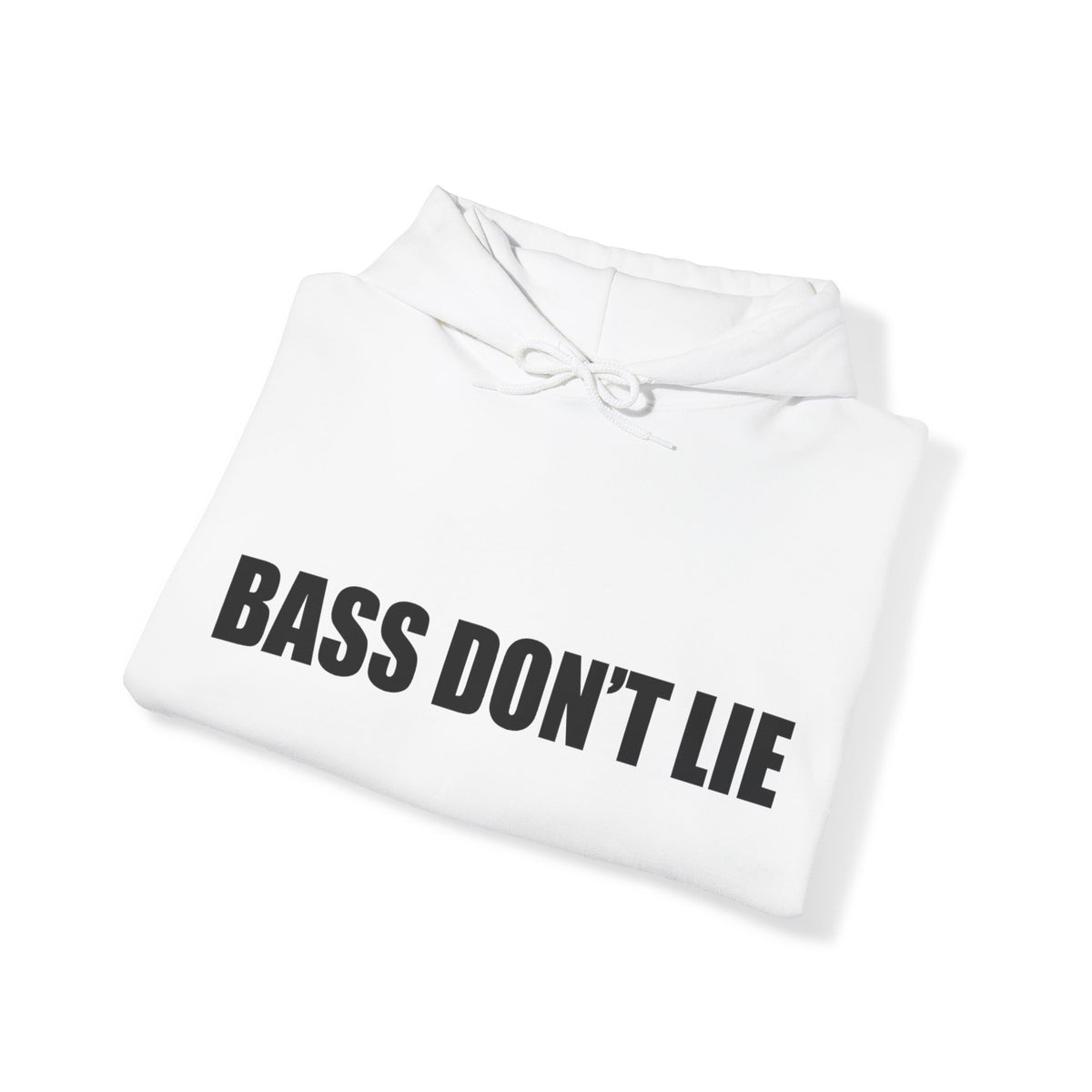 Bass Don't Lie - Unisex Heavy Blend™ Sweatshirt Hooded, Dance Music, Pop Culture, Classic, Unique text, Slogan