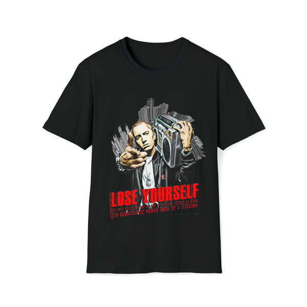 Eminem - Lose Yourself -  Unisex Softstyle T Shirt, Fan Art T Shirt, Graphic Printed, Streetwear, Music, Pop Culture, Stylish, Classic.