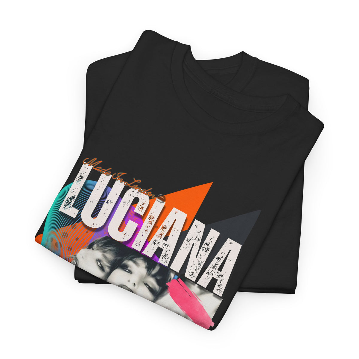 Luciana Queen of Electro Unisex Heavy Cotton Tee | Retro Music Graphic T-Shirt