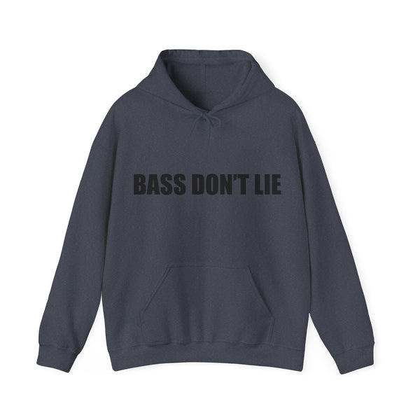 Bass Don't Lie - Unisex Heavy Blend™ Sweatshirt Hooded, Dance Music, Pop Culture, Classic, Unique text, Slogan