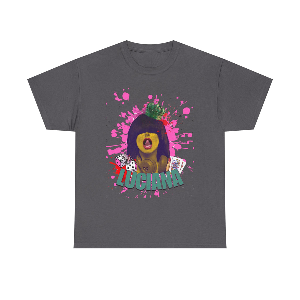 Luciana Graphic Unisex Heavy Cotton Tee - Fun and Playful Design