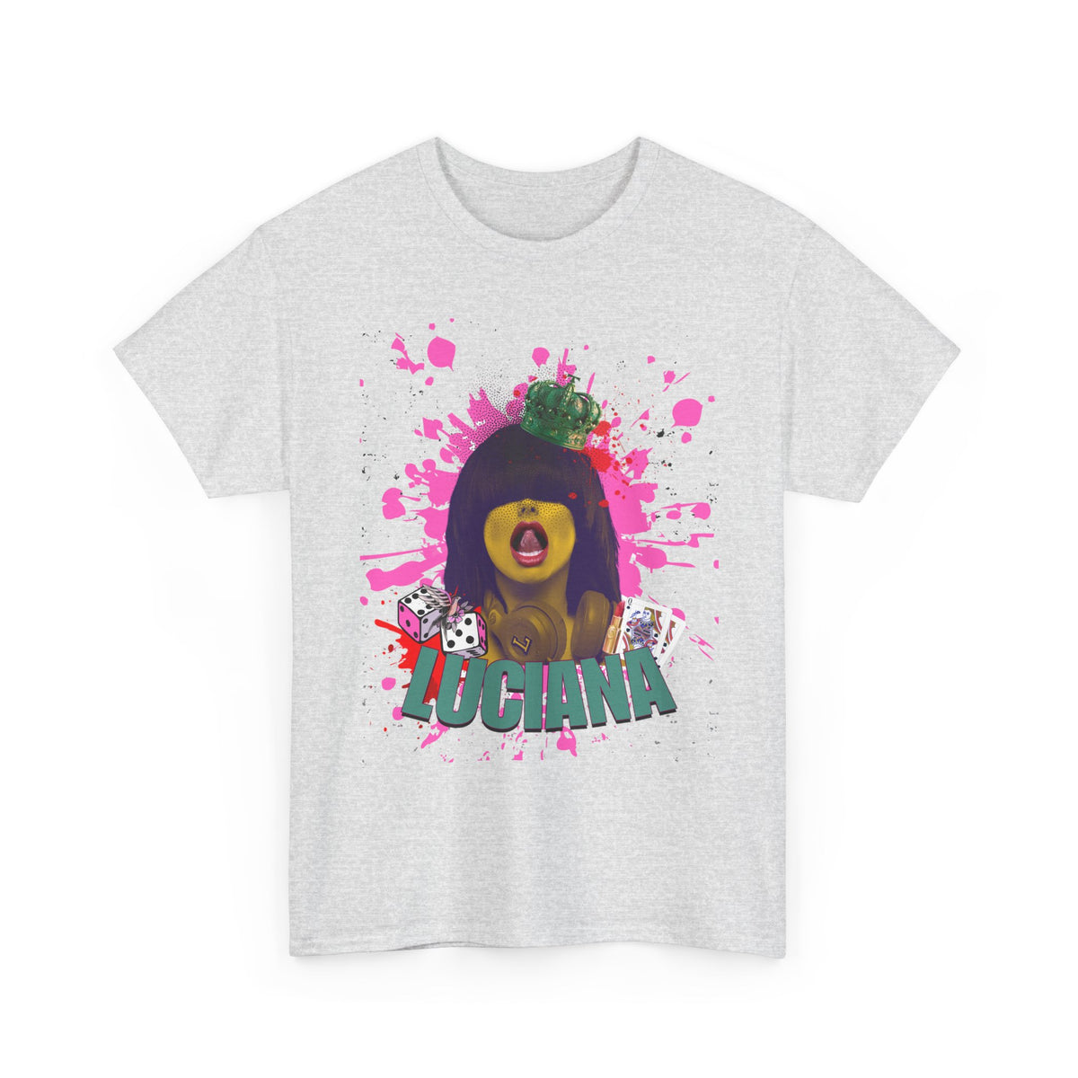 Luciana Graphic Unisex Heavy Cotton Tee - Fun and Playful Design