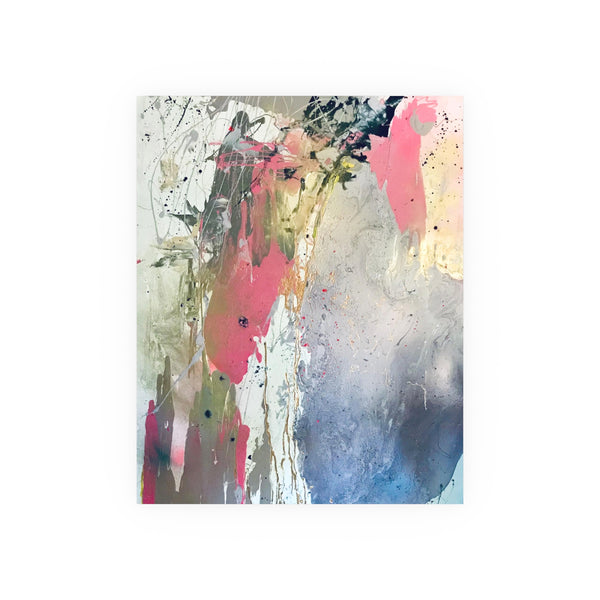 Drops Of Jupiter - Abstract  - Archival Matte (230gsm),  Abstract Wall Art, Chic Modern Wall Decor, Sleek & Stylish Abstract Print, Contemporary Art Print, Pink, Grey, Gold, Silver, White.