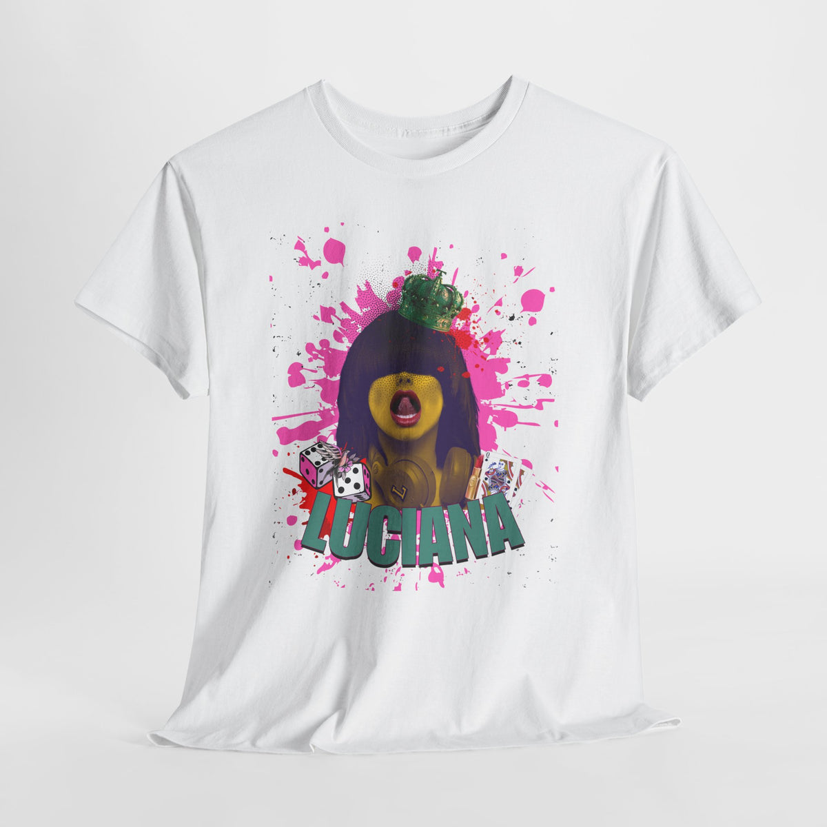 Luciana Graphic Unisex Heavy Cotton Tee - Fun and Playful Design