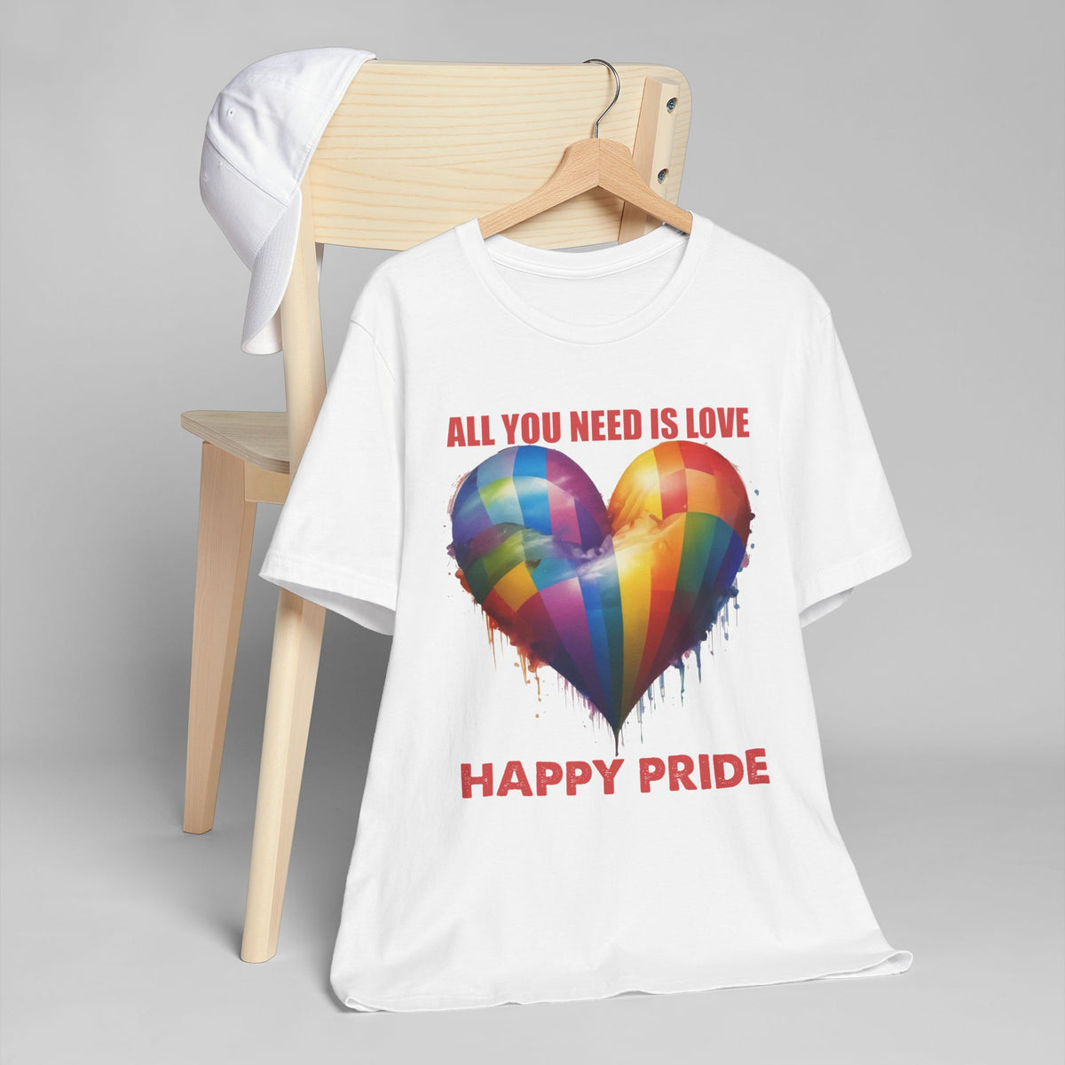 ALL YOU NEED IS LOVE -PRIDE T Shirt -  Collab with 1969.Riot - Super Lightweight, Soft Cotton Tee To Wear With Pride -