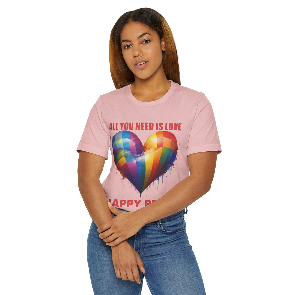 ALL YOU NEED IS LOVE -PRIDE T Shirt -  Collab with 1969.Riot - Super Lightweight, Soft Cotton Tee To Wear With Pride -