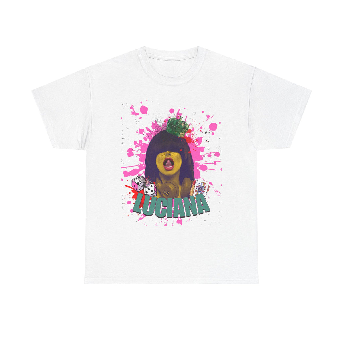 Luciana Graphic Unisex Heavy Cotton Tee - Fun and Playful Design