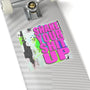 Shake Your Shit Up Kiss-Cut Stickers, Modern, Trendy Pop Art Sticker, Pop Culture, Pink, Green, Abstract Art, Quotes, Mottos.