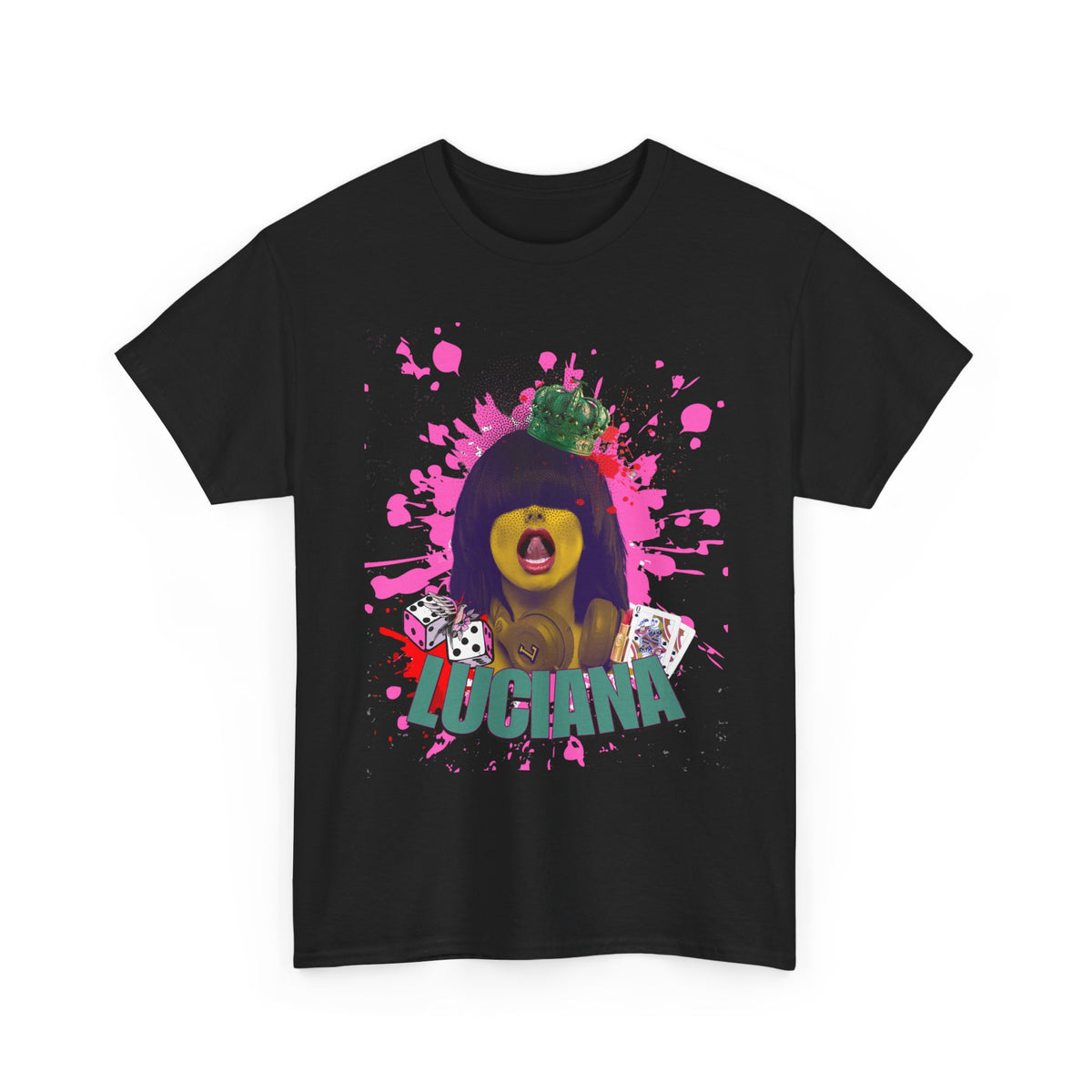 Luciana Graphic Unisex Heavy Cotton Tee - Fun and Playful Design