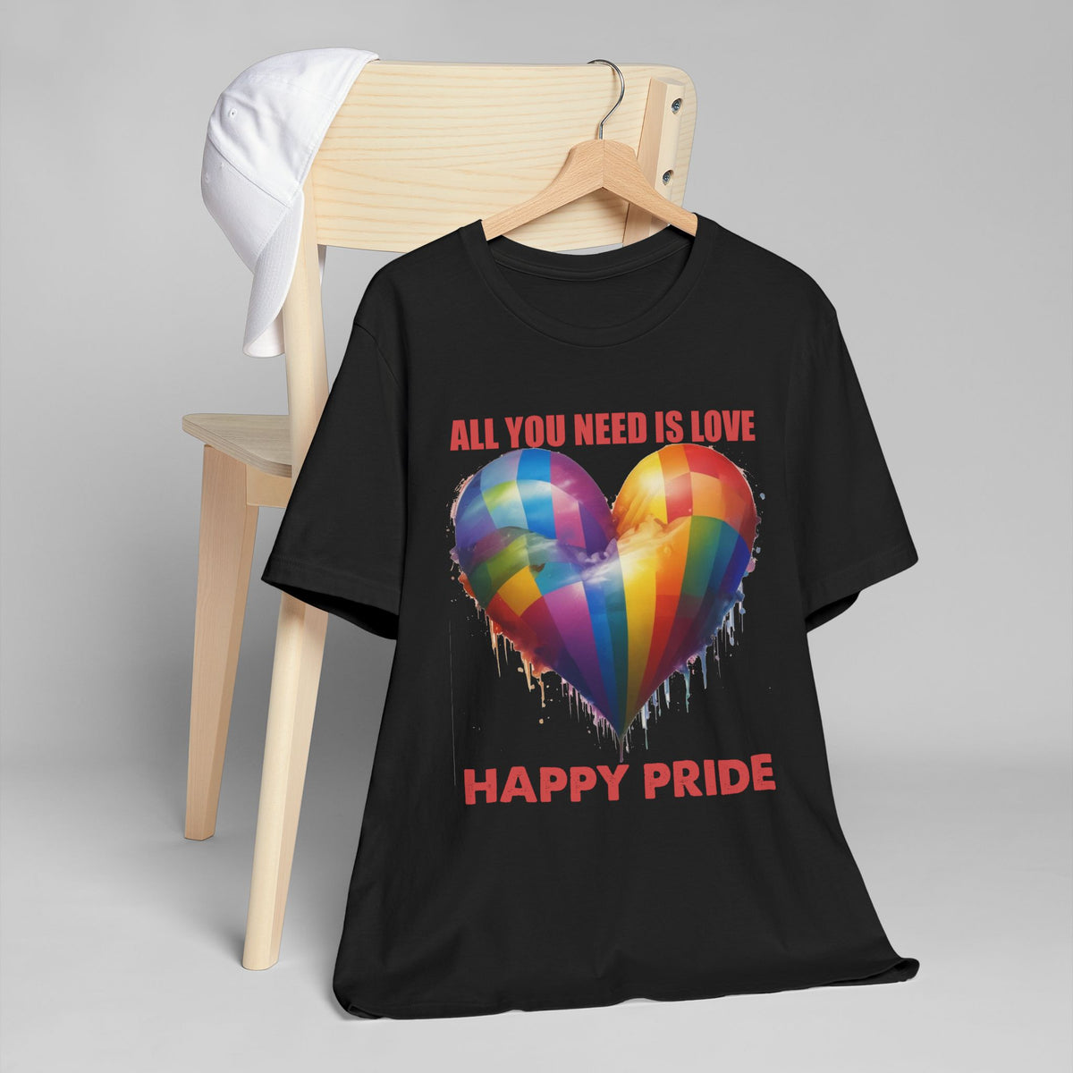 ALL YOU NEED IS LOVE -PRIDE T Shirt -  Collab with 1969.Riot - Super Lightweight, Soft Cotton Tee To Wear With Pride -