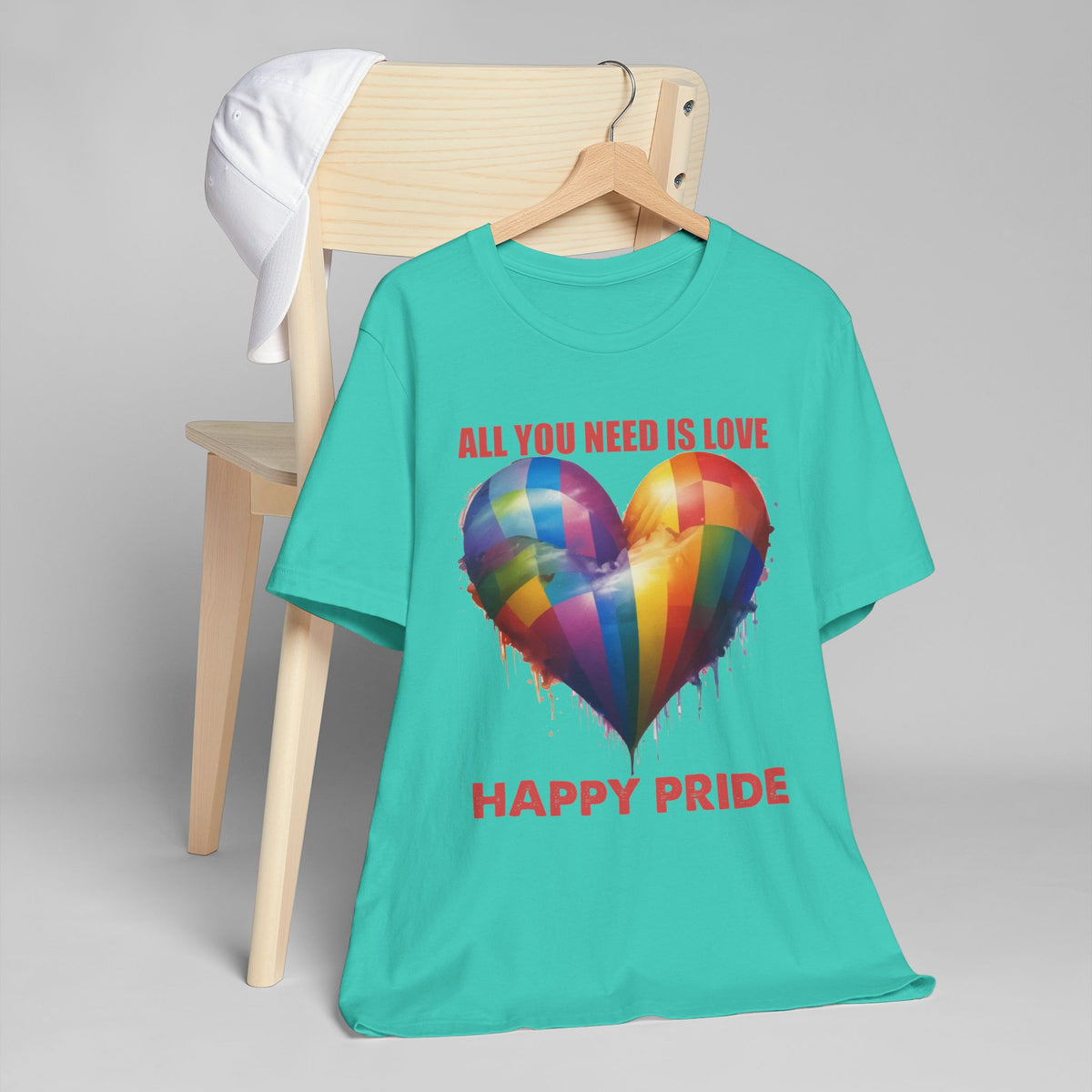 ALL YOU NEED IS LOVE -PRIDE T Shirt -  Collab with 1969.Riot - Super Lightweight, Soft Cotton Tee To Wear With Pride -