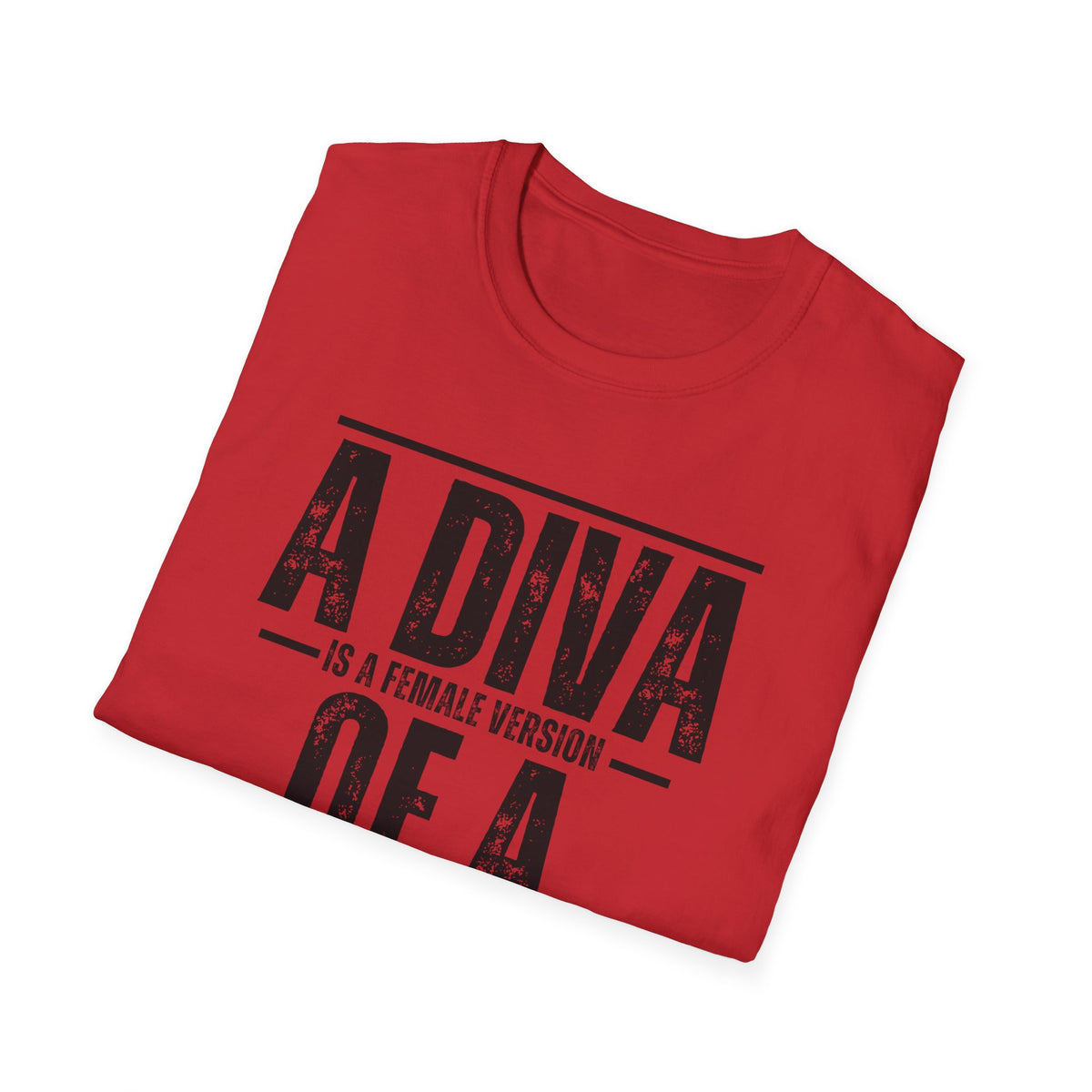 A Diva Is A Female Version Of A HUSTLR  – Motivational Graphic Tee for Ambitious Women