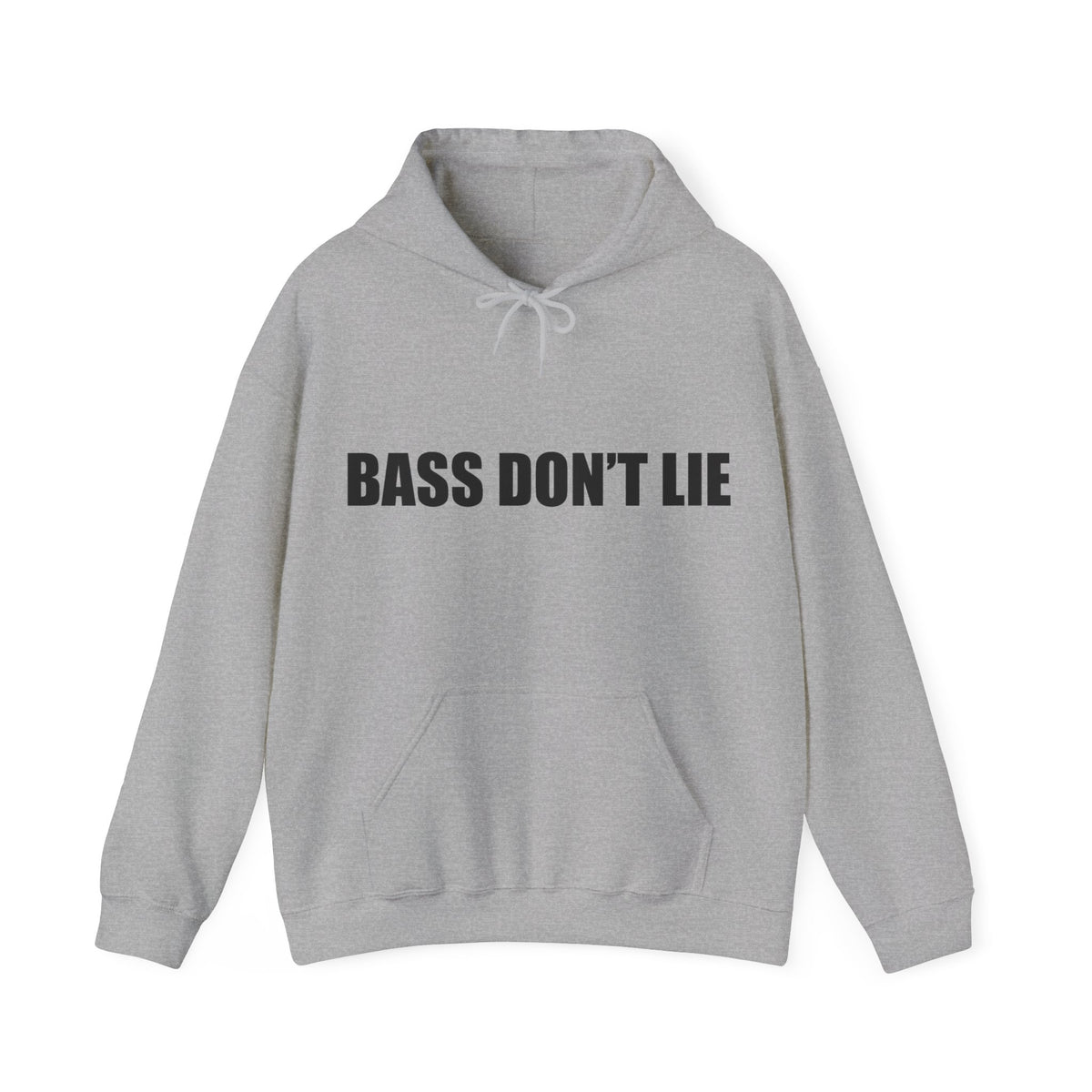 Bass Don't Lie - Unisex Heavy Blend™ Sweatshirt Hooded, Dance Music, Pop Culture, Classic, Unique text, Slogan