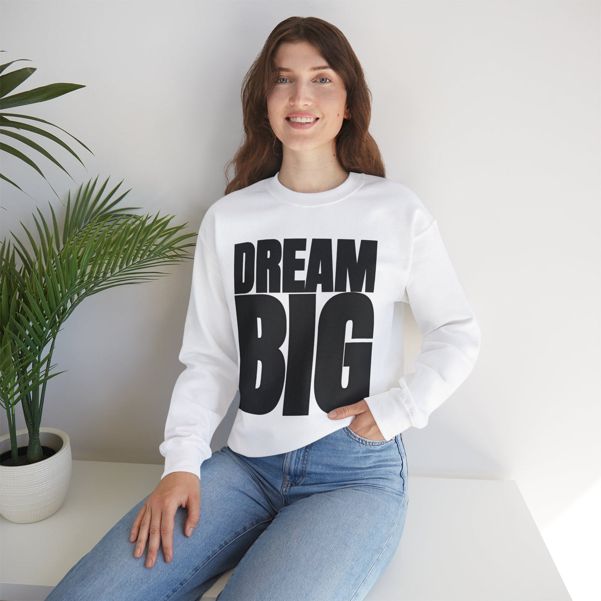 Dream Big Unisex Crewneck Sweatshirt | Inspirational Apparel for Motivation