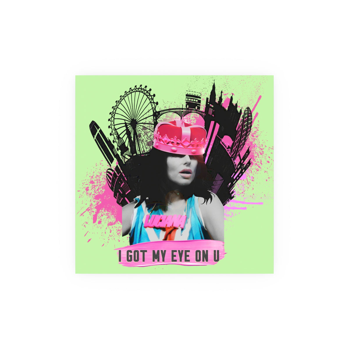 Luciana - I Got My Eye On U - Archival Matte Poster (230gsm), Pop Culture, Wall Art, Fan Art, Music, Electronic, EDM, Chic Modern Wall Decor, Contemporary Icon.