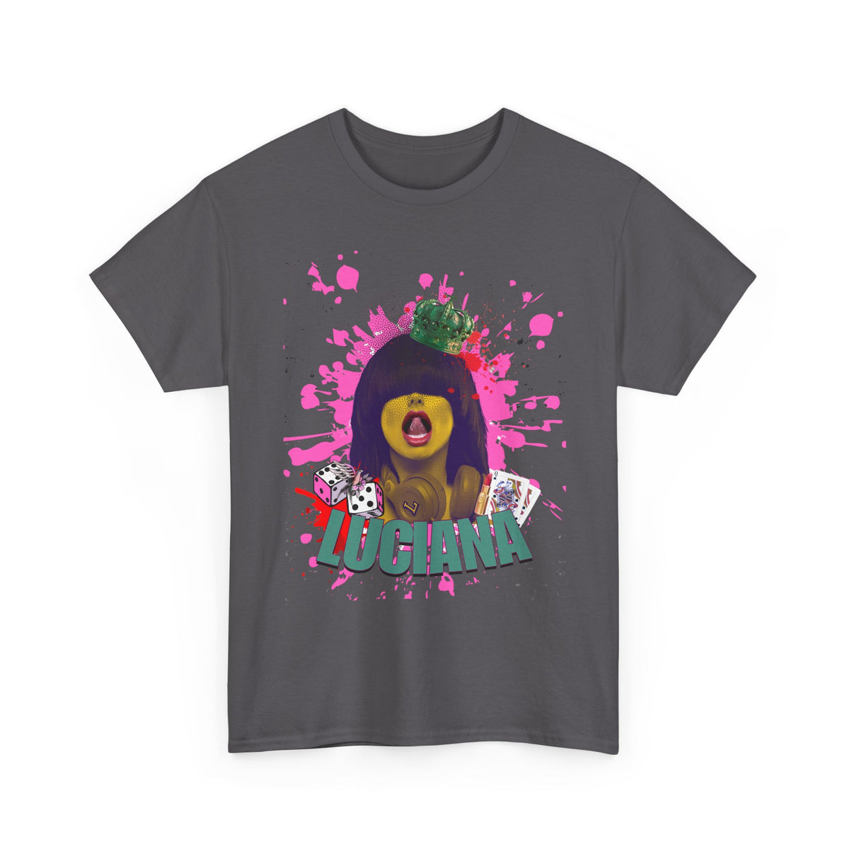Luciana Graphic Unisex Heavy Cotton Tee - Fun and Playful Design