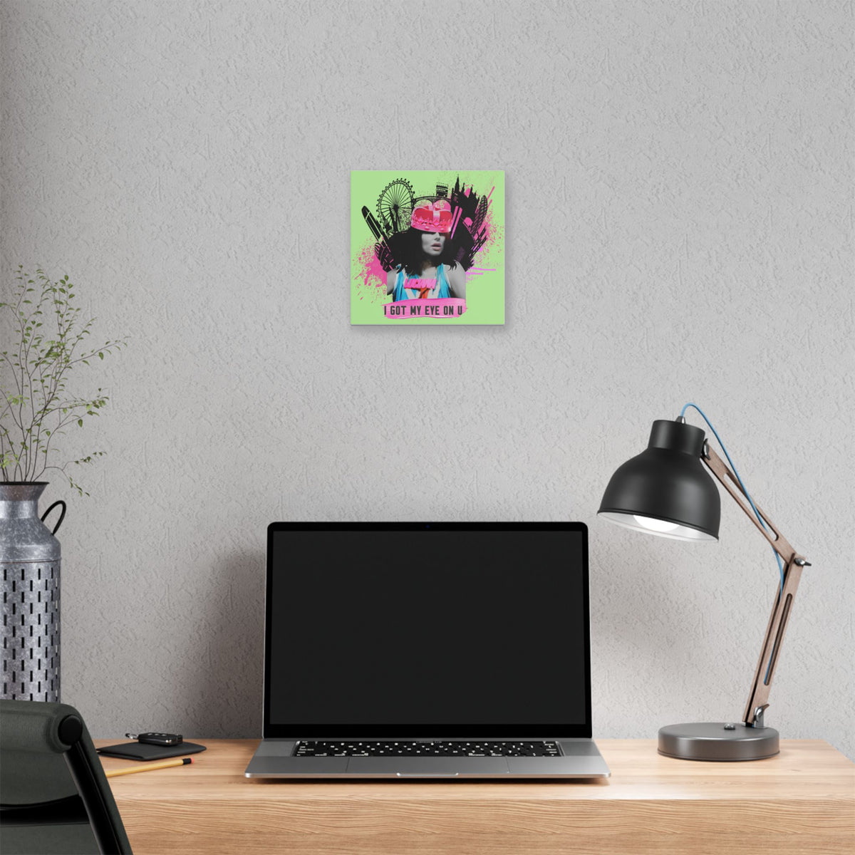 Luciana - I Got My Eye On U - Canvas Gallery Wrap, Pop Culture, Wall Art, Fan Art, Music, Electronic, EDM,  Chic Modern Wall Decor, Contemporary Icon.