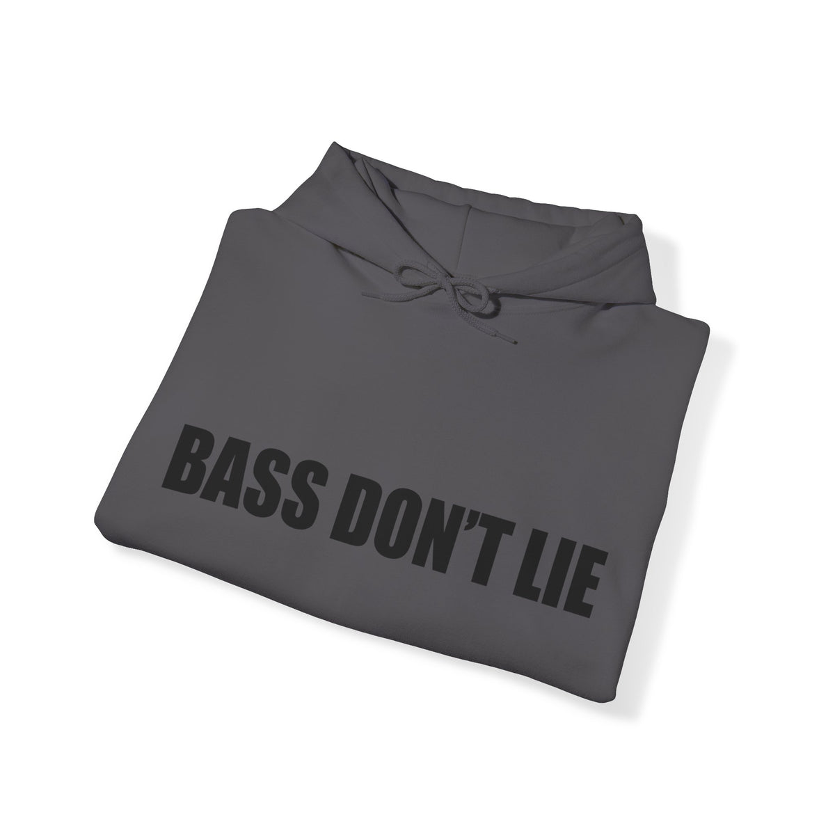 Bass Don't Lie - Unisex Heavy Blend™ Sweatshirt Hooded, Dance Music, Pop Culture, Classic, Unique text, Slogan