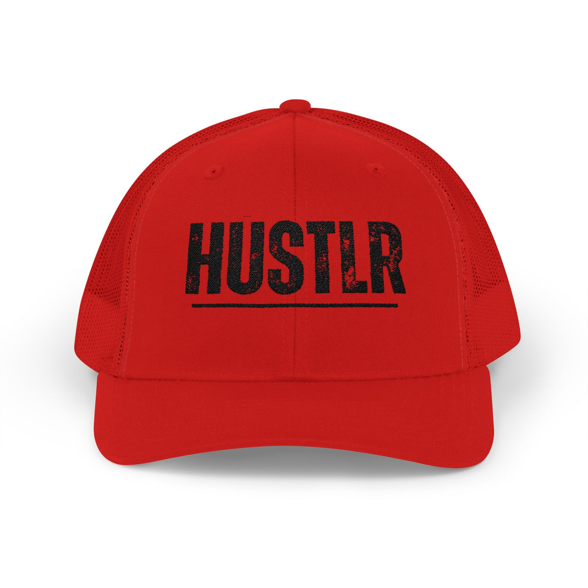 HUSTLR Snapback Trucker Cap - Bold Red Hat for Entrepreneurs