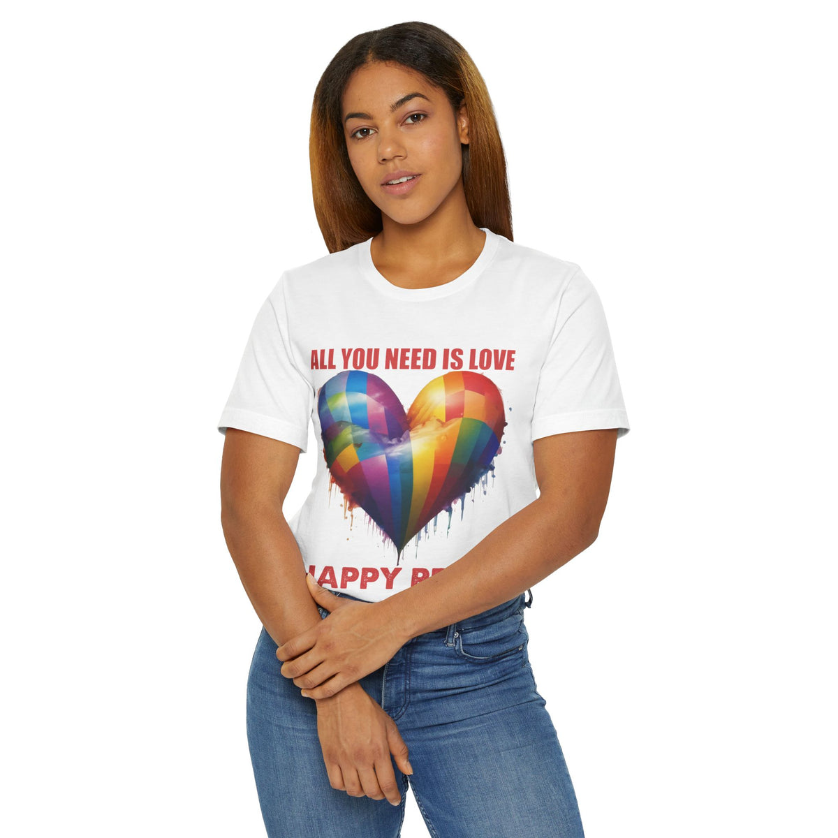 ALL YOU NEED IS LOVE -PRIDE T Shirt -  Collab with 1969.Riot - Super Lightweight, Soft Cotton Tee To Wear With Pride -