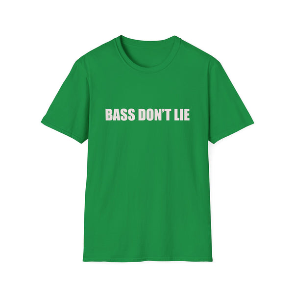 Bass Don't Lie Unisex Ultra Cotton Tee, Dance Music, Pop Culture, Classic, Unique text, Slogan T Shirt, Comfy Tee