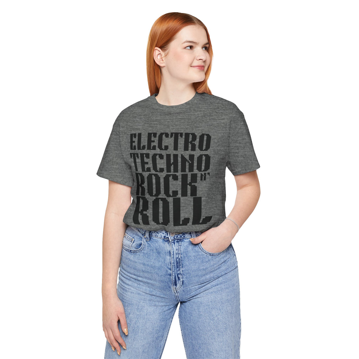 Electro Techno Rock n' Roll Unisex Jersey Short Sleeve Tee