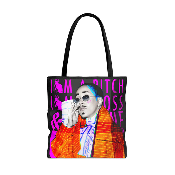 DojaCat - U Want Lashes? -  Tote Bag, Fan Art, Graphic Printed, Streetwear, Music, Pop Culture, Stylish, Classic.Pink, Orange, Black.