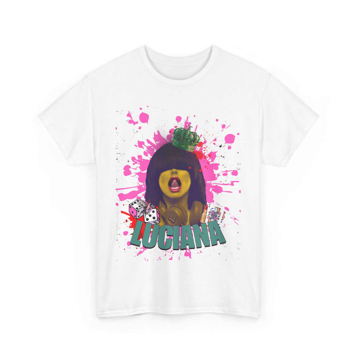 Luciana Graphic Unisex Heavy Cotton Tee - Fun and Playful Design