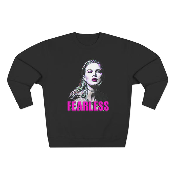 Taylor Swift - Fearless -  Unisex Premium Crewneck Sweatshirt, Fan Art T Shirt, Graphic Printed, Streetwear, Music, Pop Culture, Stylish, Classic.