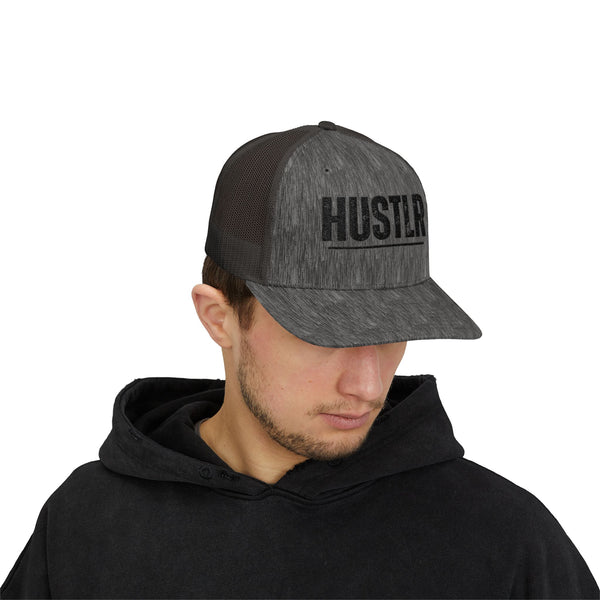 HUSTLR Snapback Trucker Cap - Bold Red Hat for Entrepreneurs