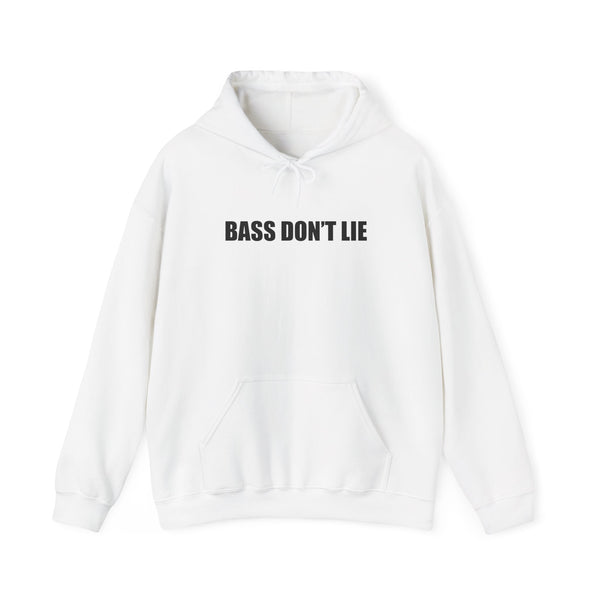 Bass Don't Lie - Unisex Heavy Blend™ Sweatshirt Hooded, Dance Music, Pop Culture, Classic, Unique text, Slogan