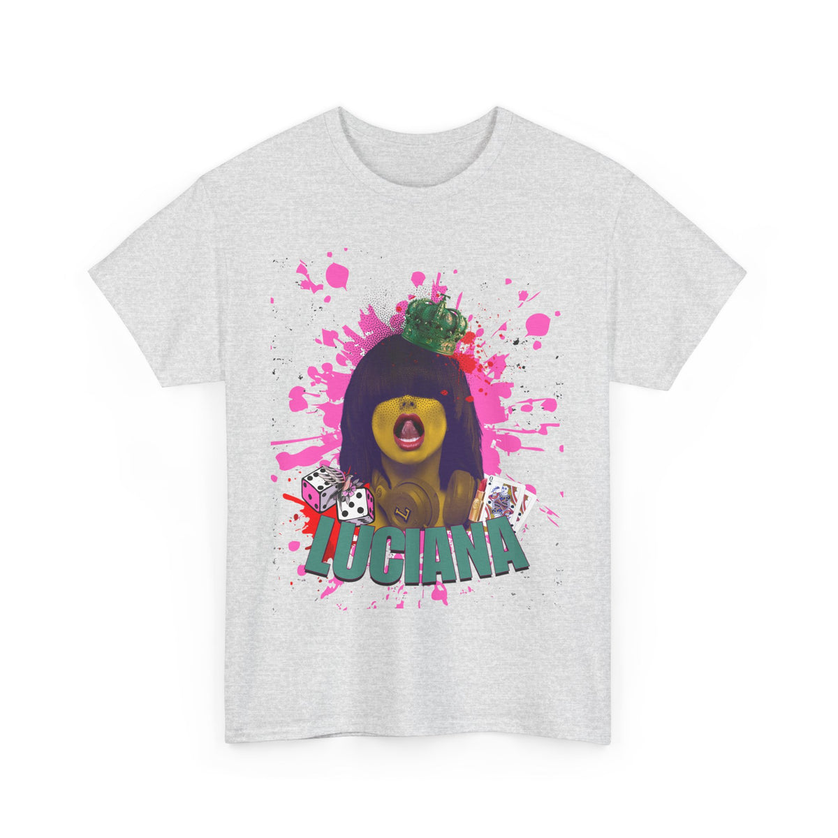 Luciana Graphic Unisex Heavy Cotton Tee - Fun and Playful Design