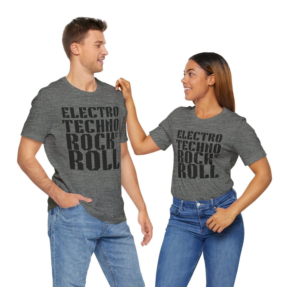 Electro Techno Rock n' Roll Unisex Jersey Short Sleeve Tee