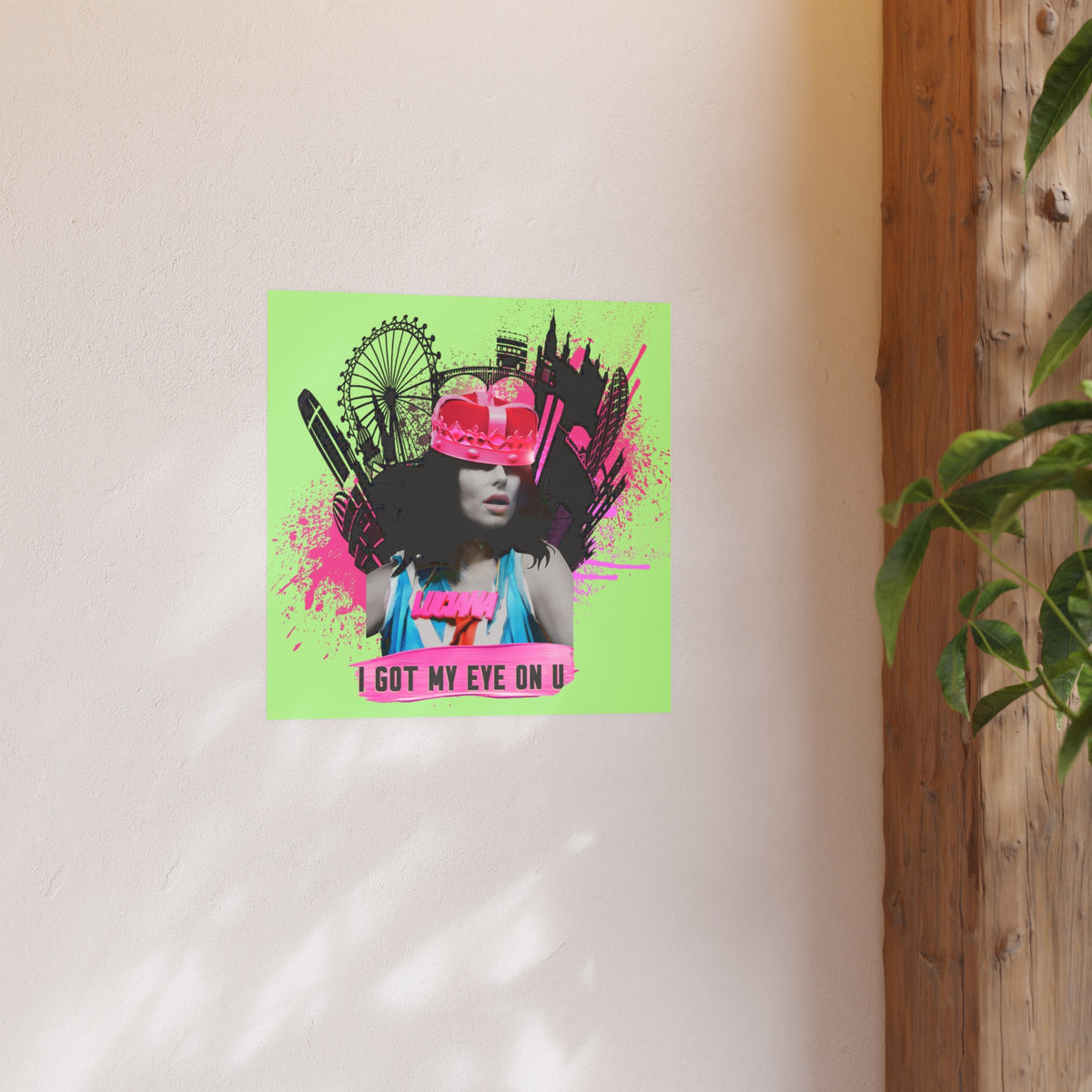 Luciana - I Got My Eye On U - Archival Matte Poster (230gsm), Pop Culture, Wall Art, Fan Art, Music, Electronic, EDM, Chic Modern Wall Decor, Contemporary Icon.