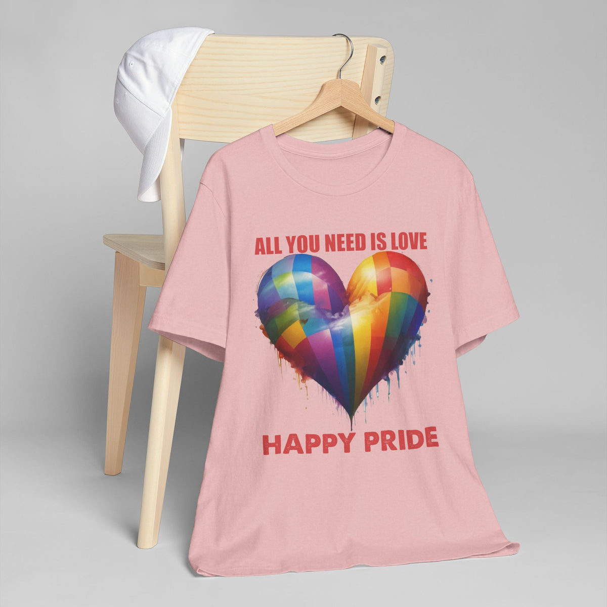 ALL YOU NEED IS LOVE -PRIDE T Shirt -  Collab with 1969.Riot - Super Lightweight, Soft Cotton Tee To Wear With Pride -